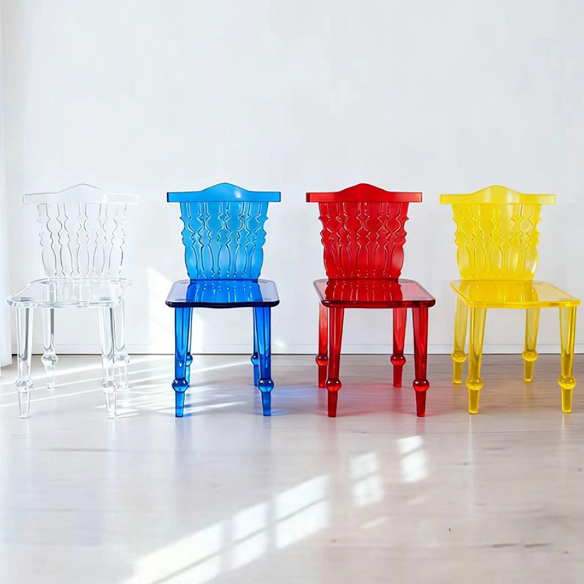 Acrylic Carved Chair