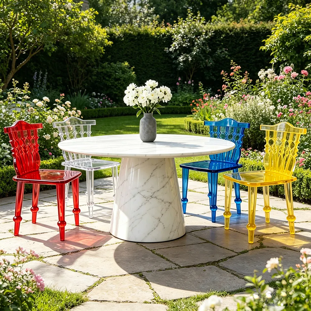 Acrylic Carved Chair2