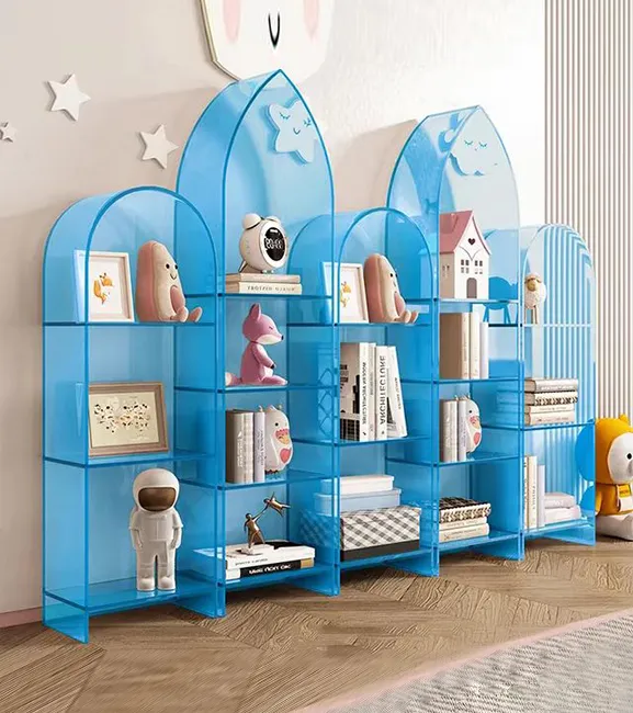 Acrylic bookcase display cabinet
