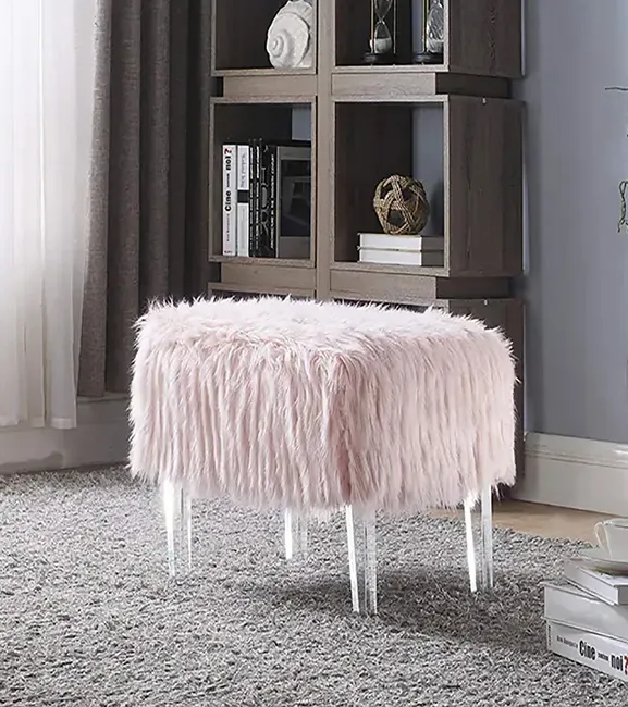 Acrylic four-corner stool