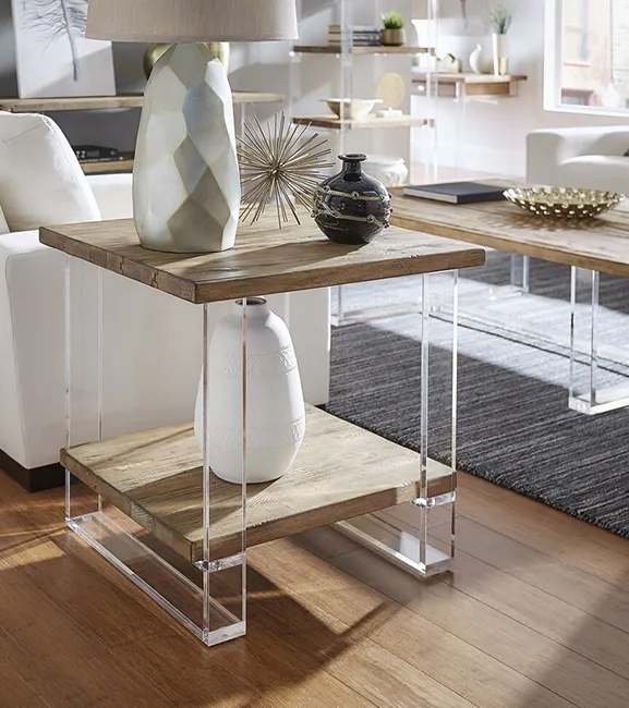 Acrylic side table