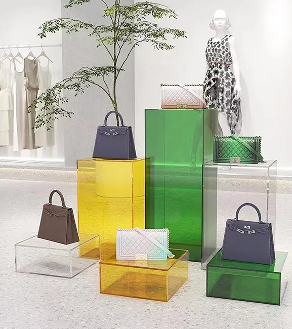 Acrylic tiered display stand