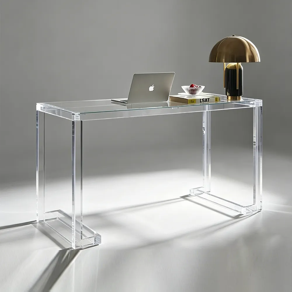 Clear Acrylic All-in-One Desk