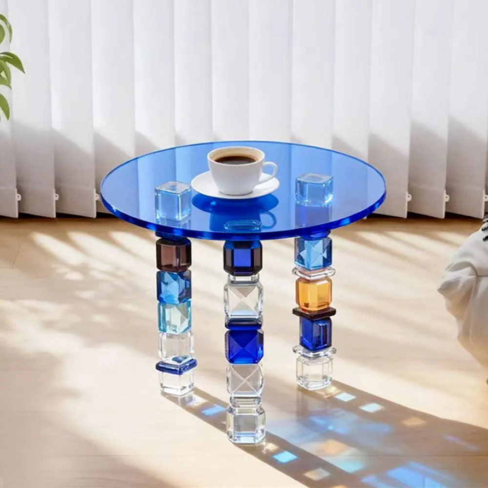 Colorful Acrylic Stacked Side Table 2