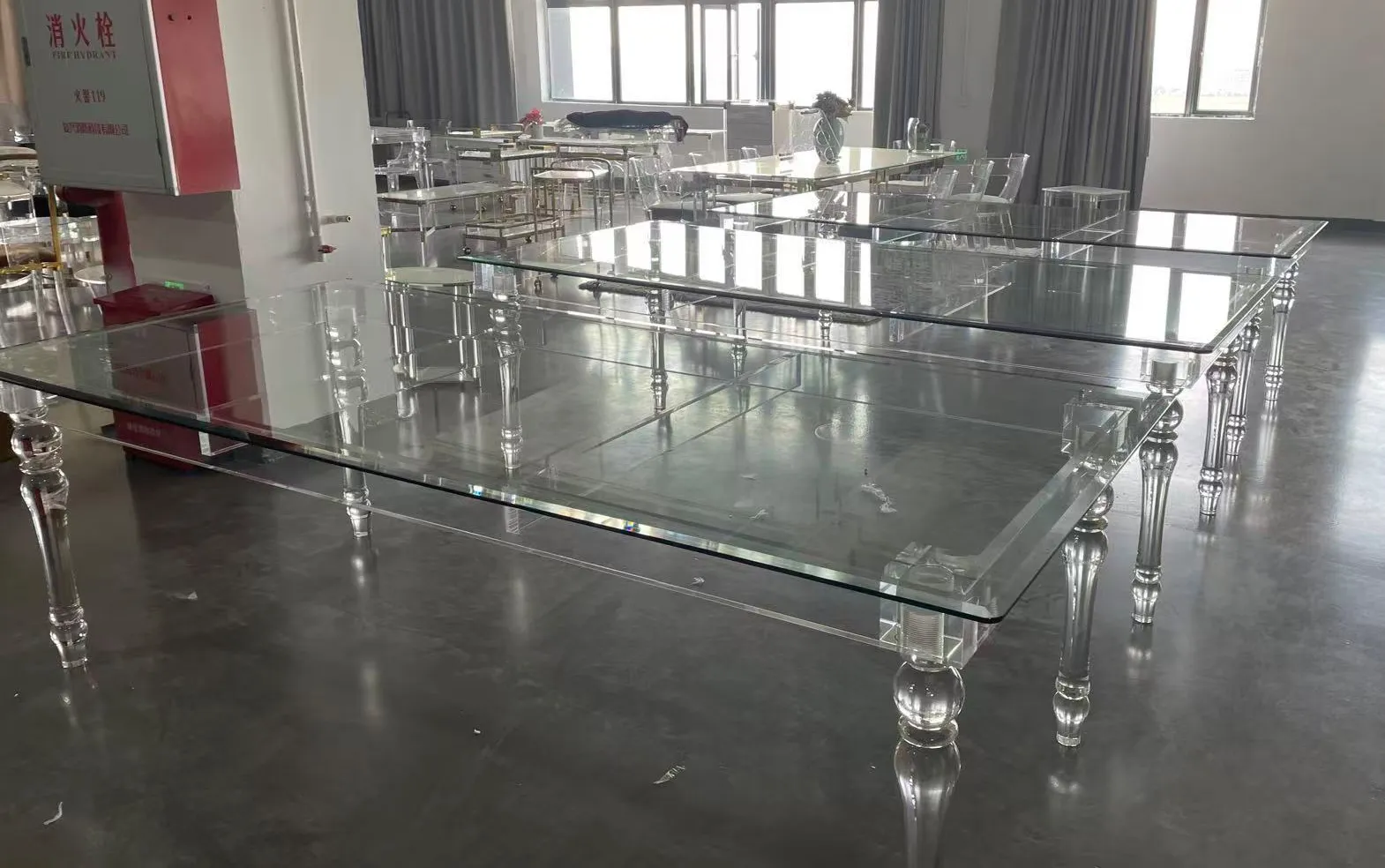 Negotiation & order placement for acrylic dining tables