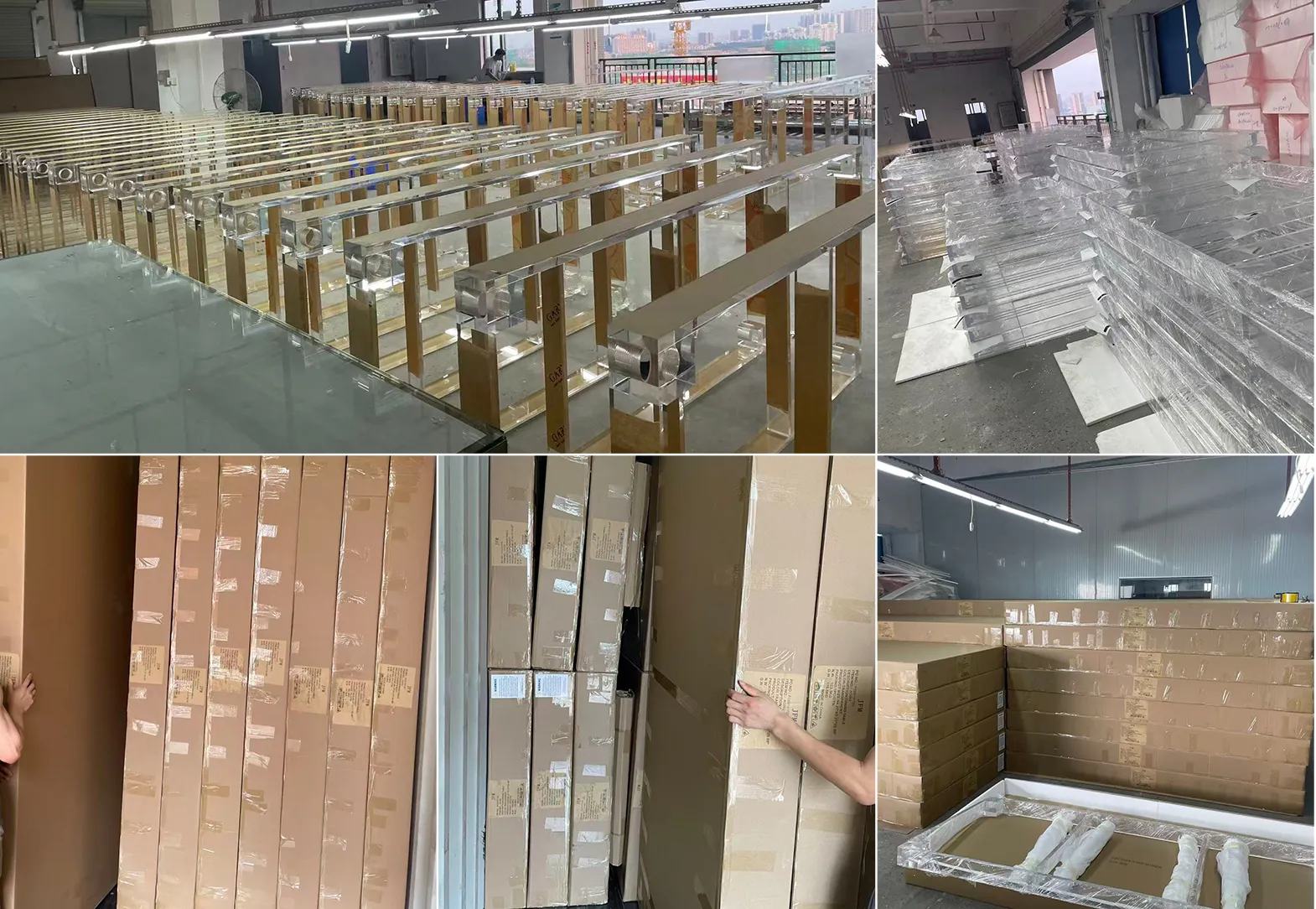 Negotiation & order placement for acrylic dining tables.
