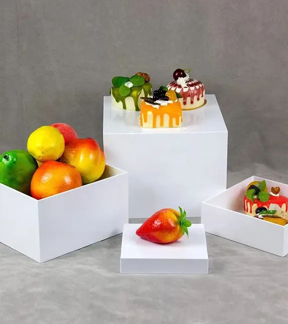 Square acrylic display stand