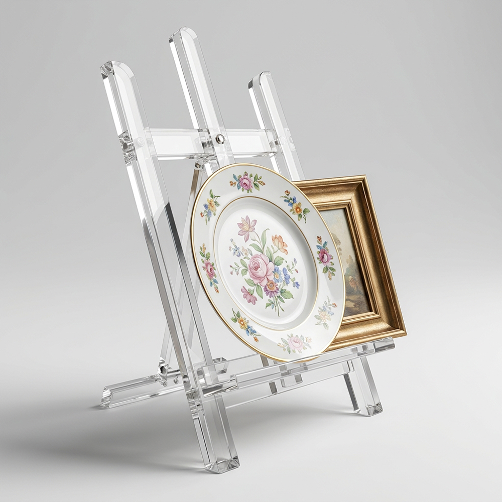 Clear Acrylic Tabletop Easel Stand | Wholesale Artwork & Photo Display Holder