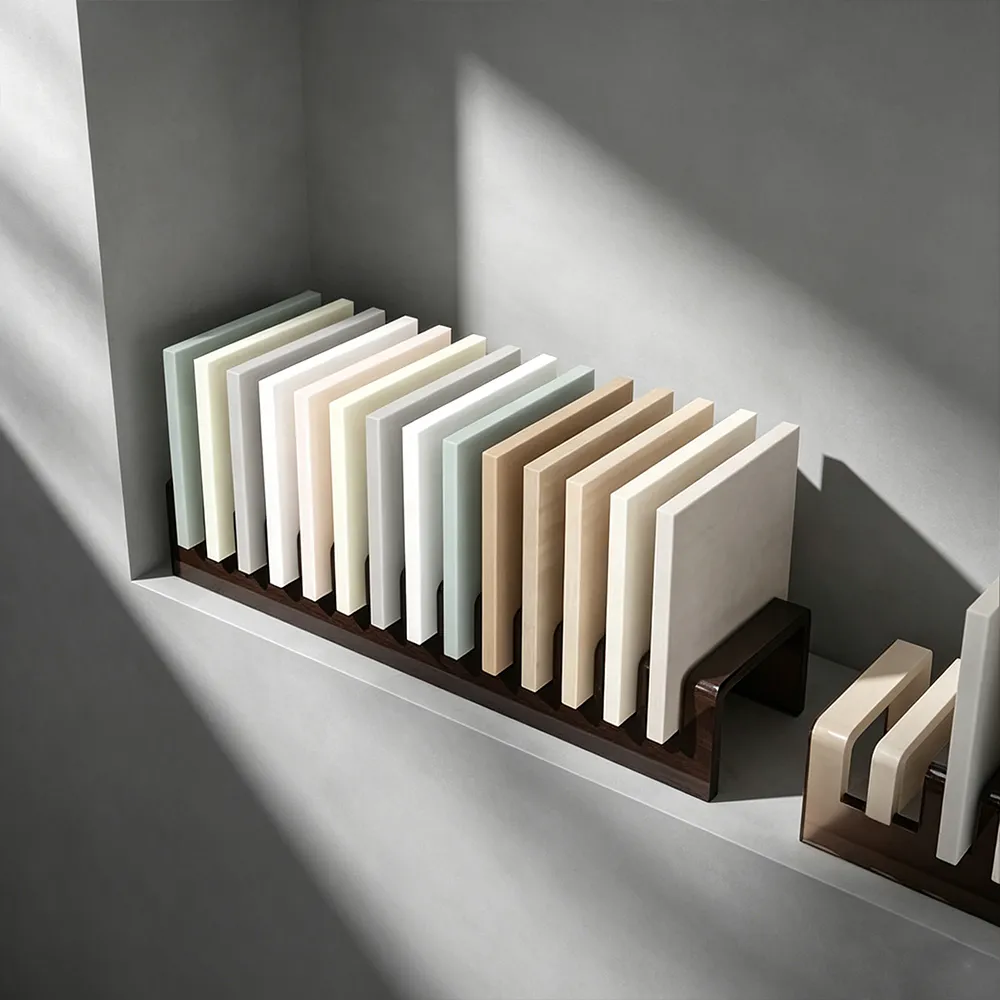 AcrylicWooden Color Swatch Display Stand Material Sample Organizer Rack