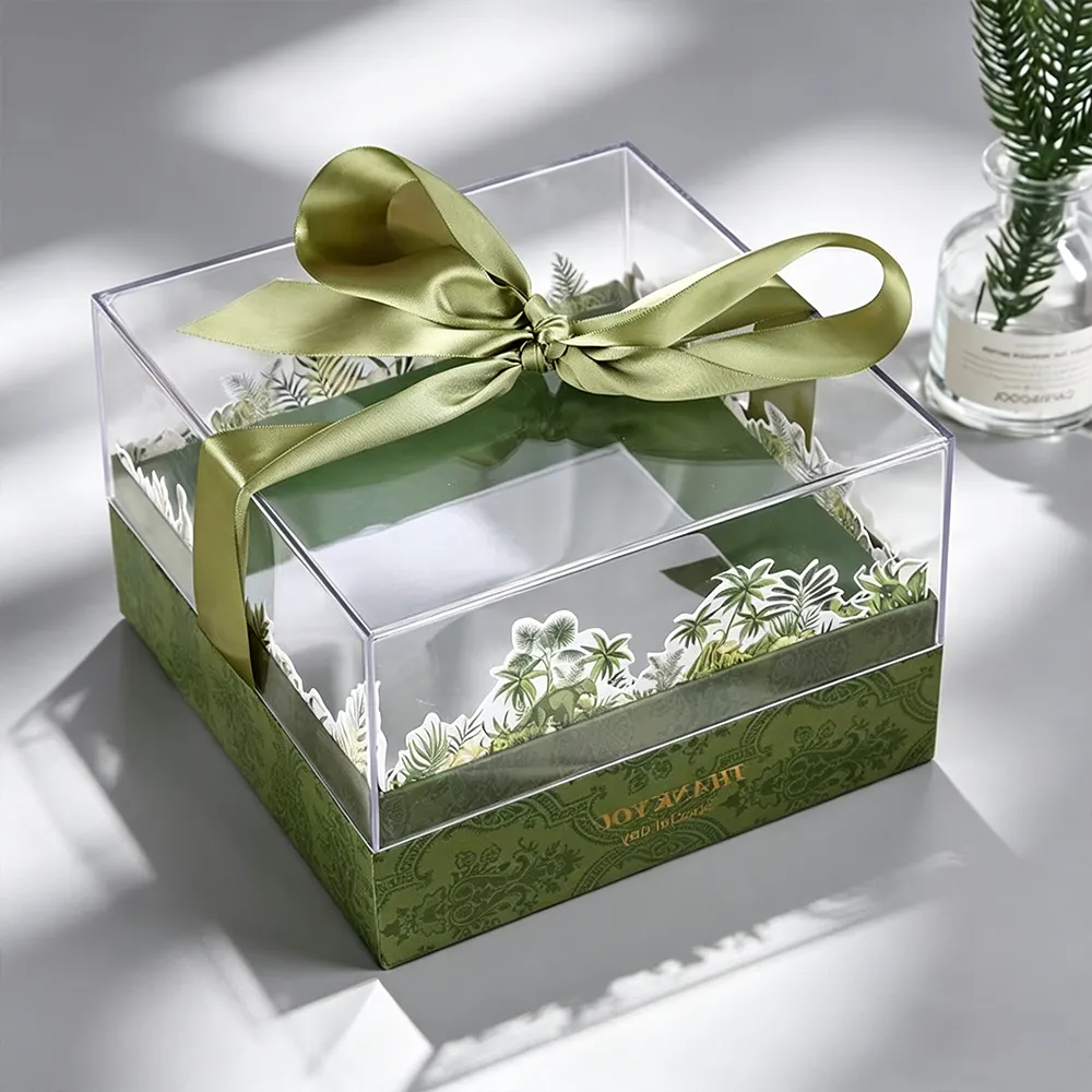 Clear Acrylic Lid Gift Box Premium Ins-Style Favor Box
