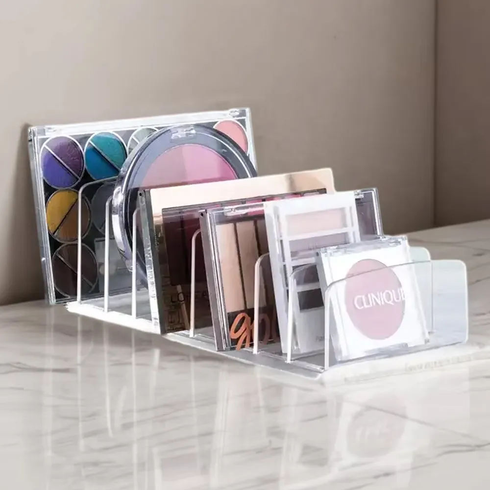 Clear Acrylic Multi-Compartment File Organizer Desktop Mail & Document Sorter…