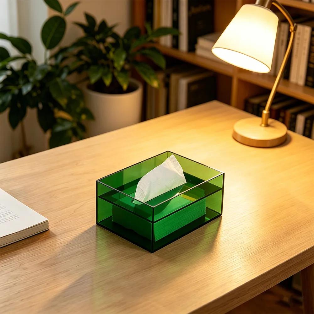 Colored Acrylic Tissue Box Nordic Ins-Style Napkin Holder.