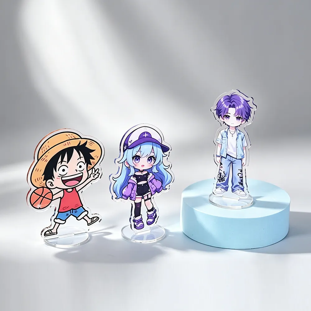 Custom Printed Acrylic Anime Standee 2D Character Desk Display Figure