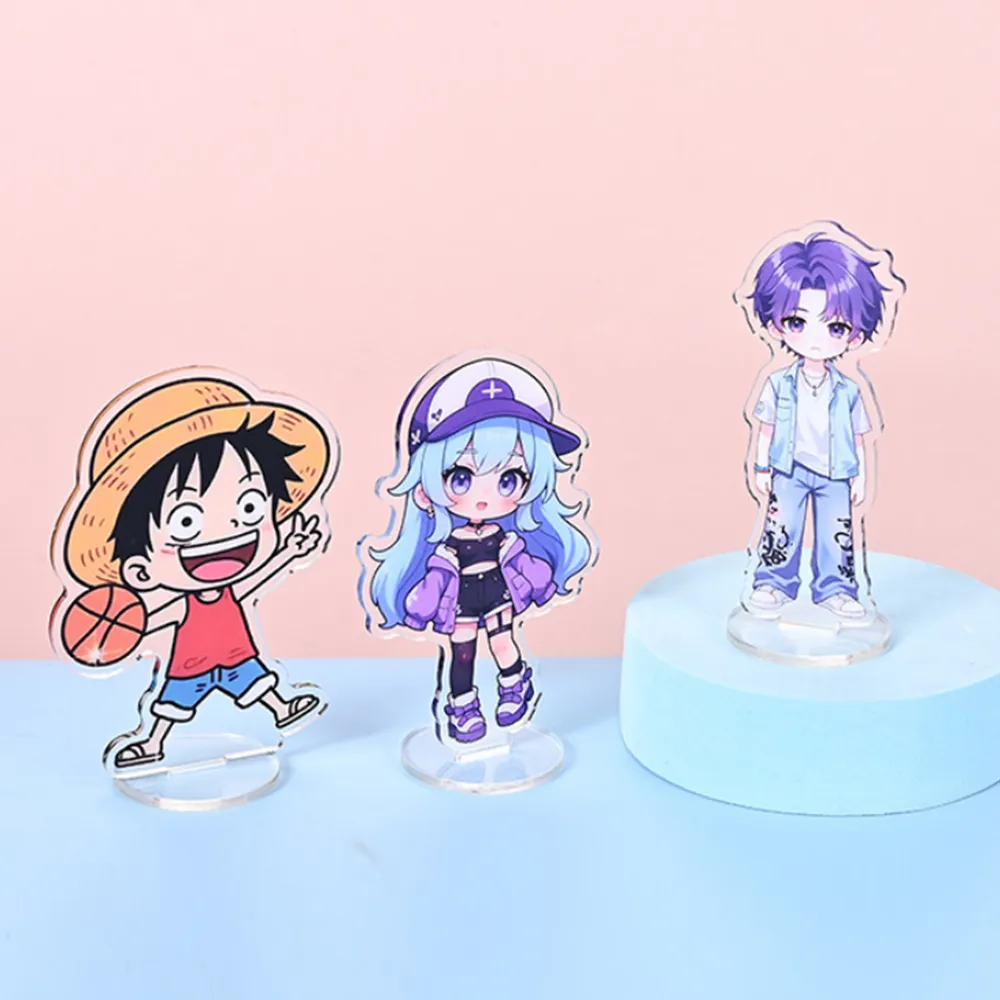 Custom Printed Acrylic Anime Standee 2D Character Desk Display Figure.