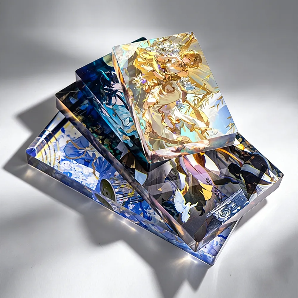 Custom Printed Acrylic Block Standee Anime Art Crystal-like Display Decor…