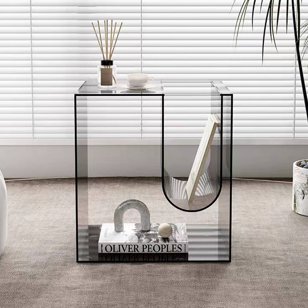 Minimalist Living Room Magazine Storage End Table, Modern Floor Display Shelf, Factory Custom Wholesale..