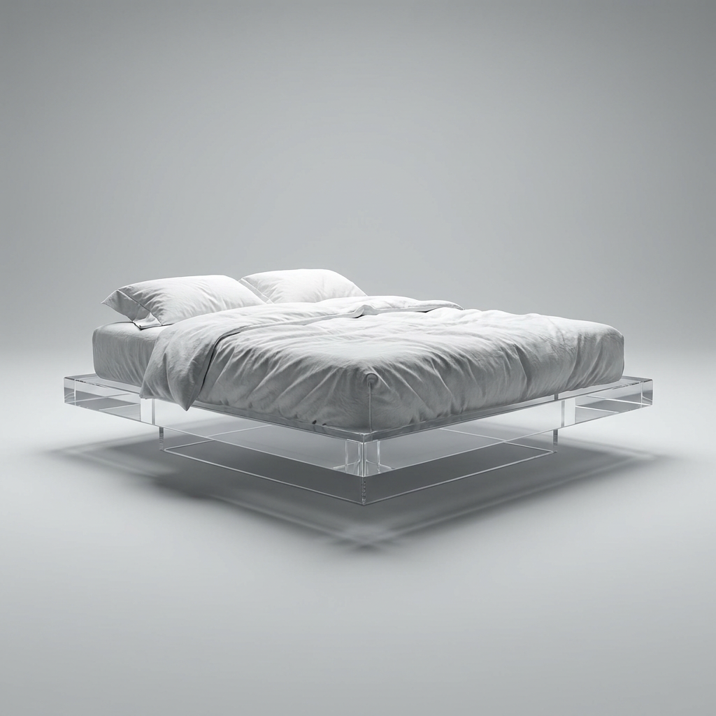 Modern_Minimalist_Acrylic_Floating_Platform_Bed_Studio