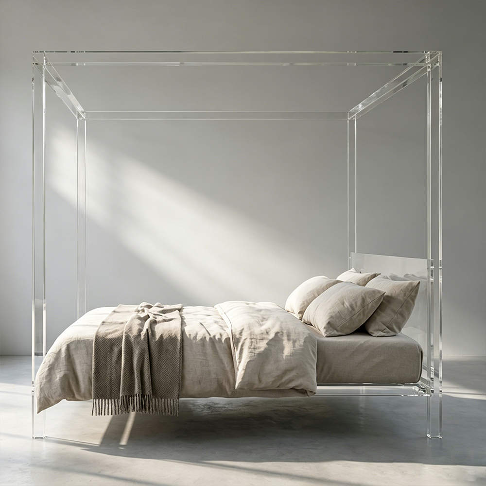 Modern_Minimalist_Acrylic_Poster_Bed_Glass_House..