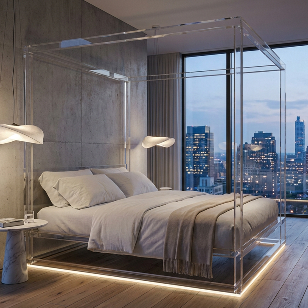 Modern_Minimalist_Acrylic_Poster_Bed_Urban_Suite.