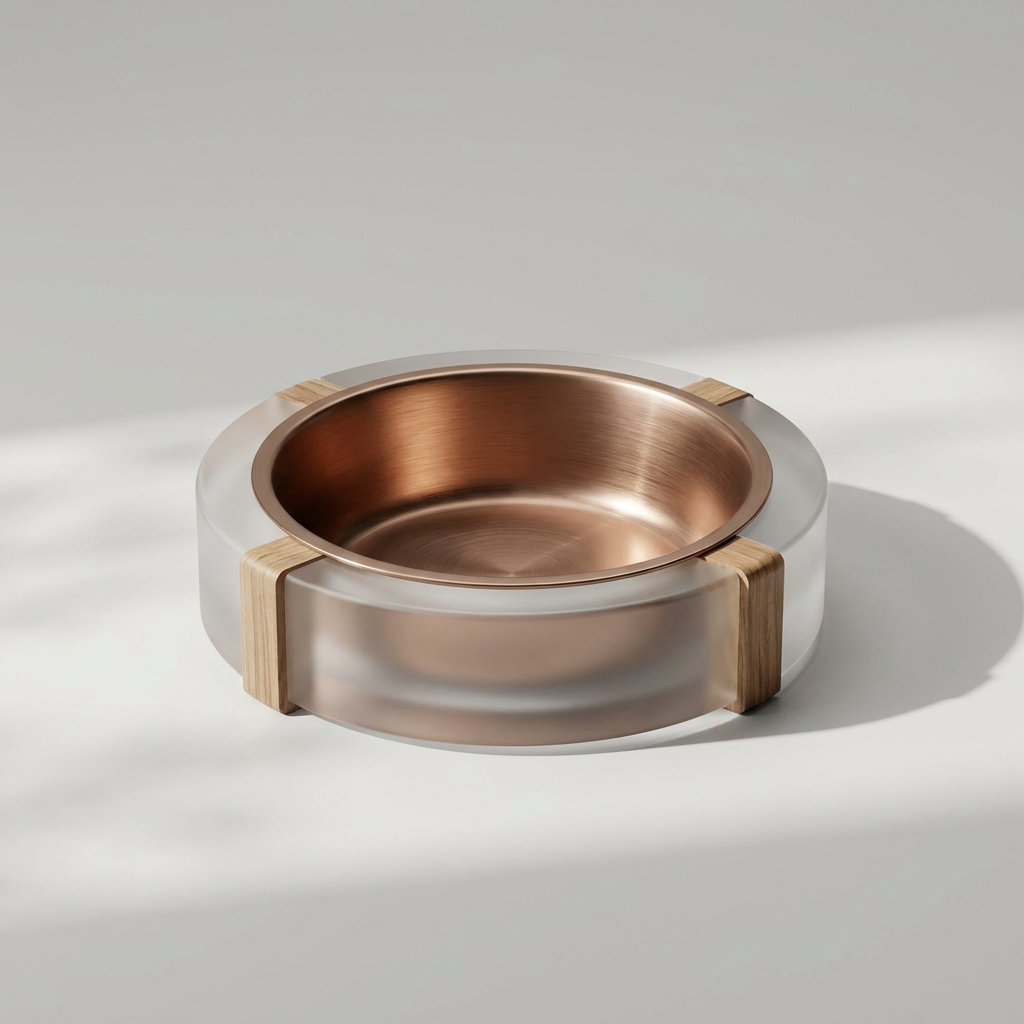 Zen_Frosted_Circular_Acrylic_Pet_Bowl_Studio