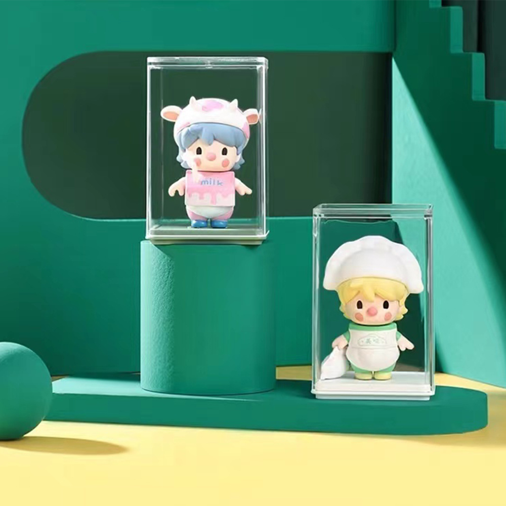 Single Compartment Clear Acrylic Blind Box Figure Display Case