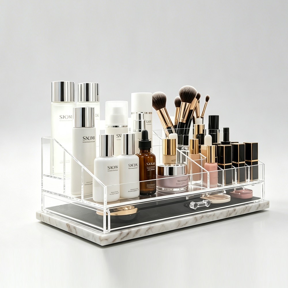4-Tier Clear Acrylic Desk File Organizer | Wholesale Office Paper & Document Tray