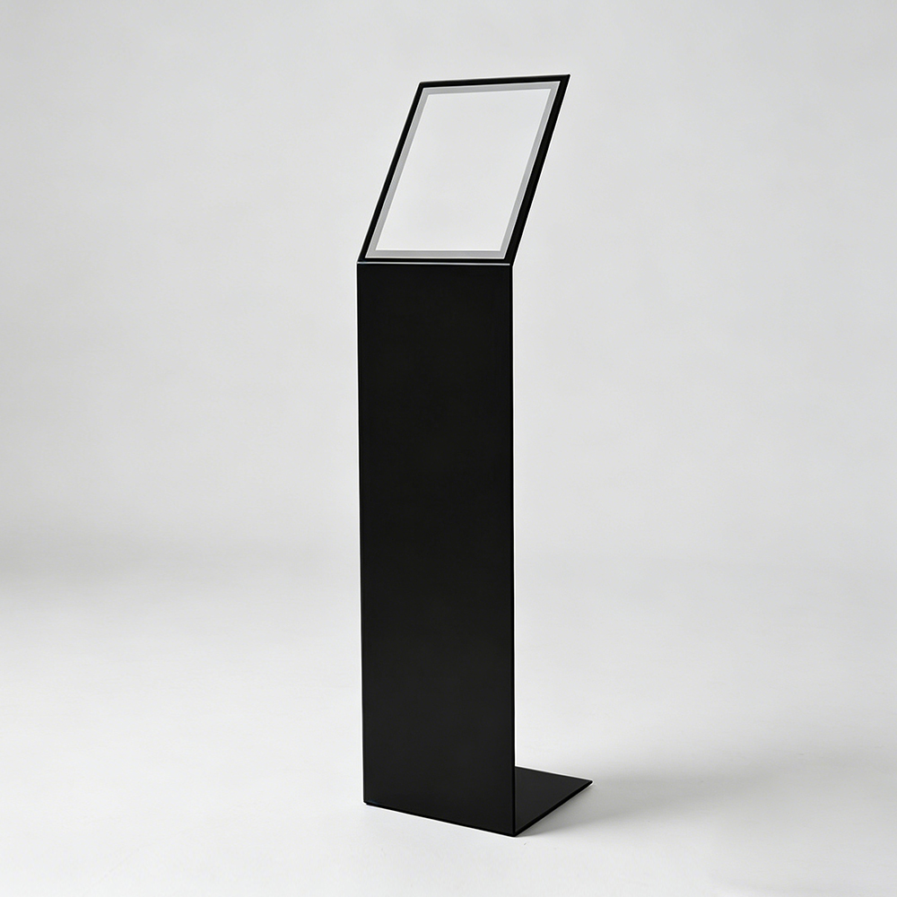 Clear Acrylic Auto Spec Floor Sign Stand