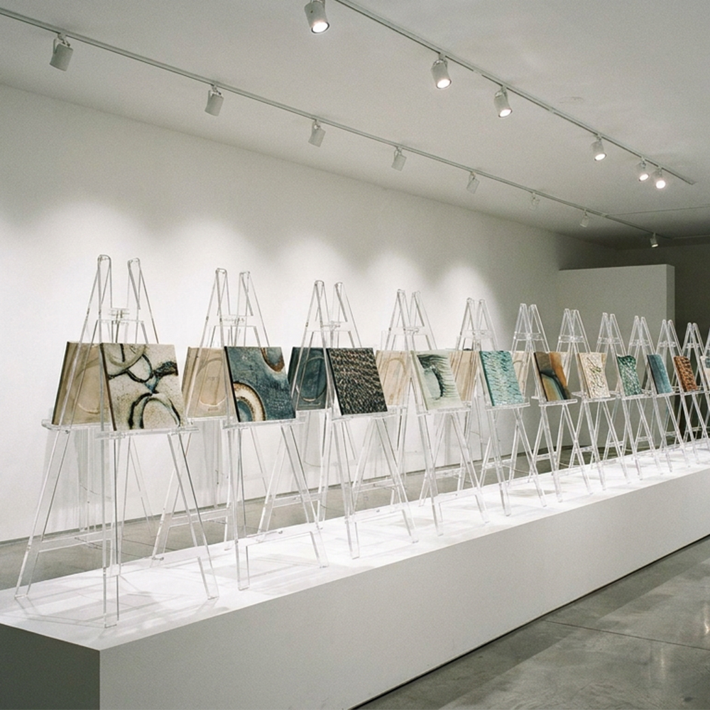 A-Frame Clear Acrylic Easel Stand