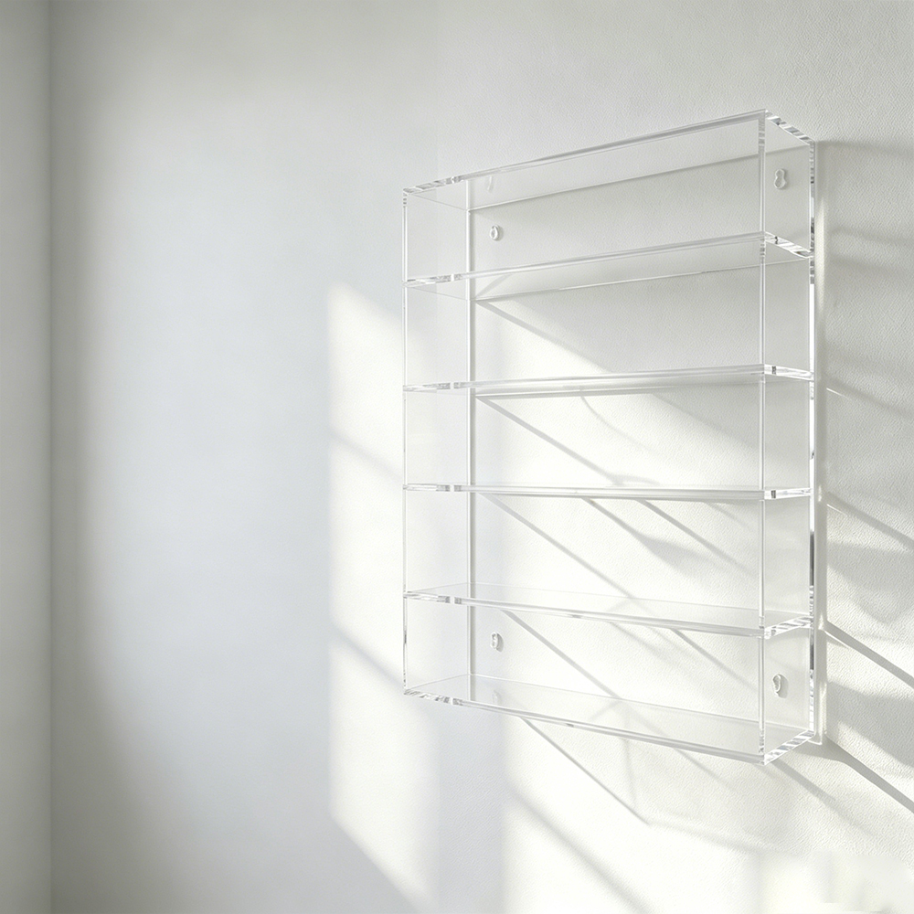 Clear Acrylic Multi-Tier Sunglasses Wall Organizer