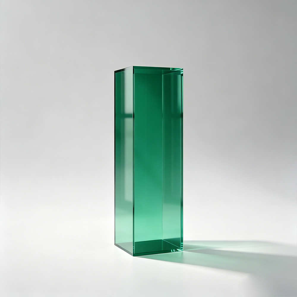 Tinted Purple Hollow Acrylic Display Plinth