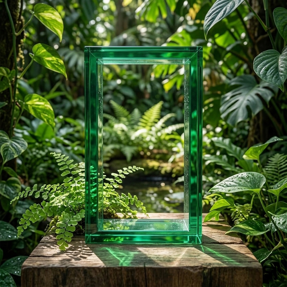 Emerald Green Hollow Acrylic Display Frame