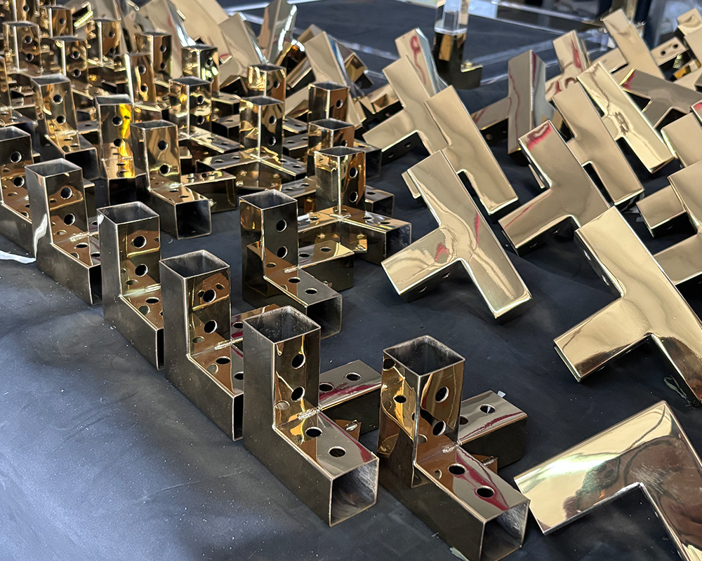 CNC cutting machine processing acrylic raw material boards in factory production workshop