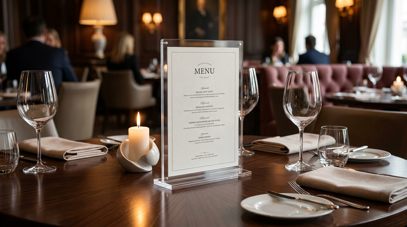 Acrylic_Menu_Holder_FineDining