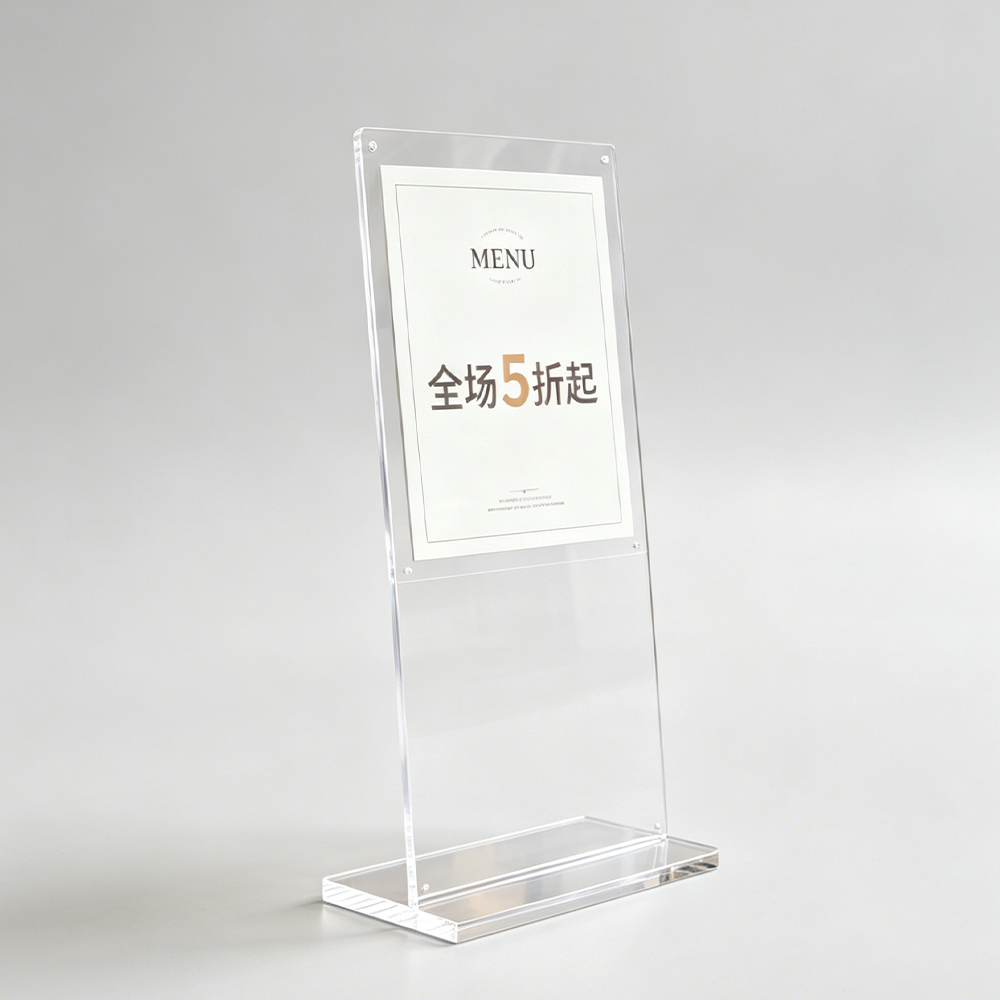 Magnetic Clear Acrylic Menu & Promotional Sign Holder