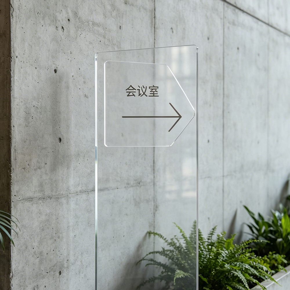 Tall Clear Acrylic Exhibition Poster Stand..
