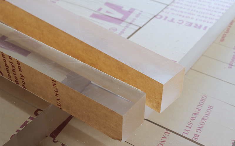 A-grade Clear Acrylic Blocks with Protective Film, 100% Virgin MMA Raw Material
