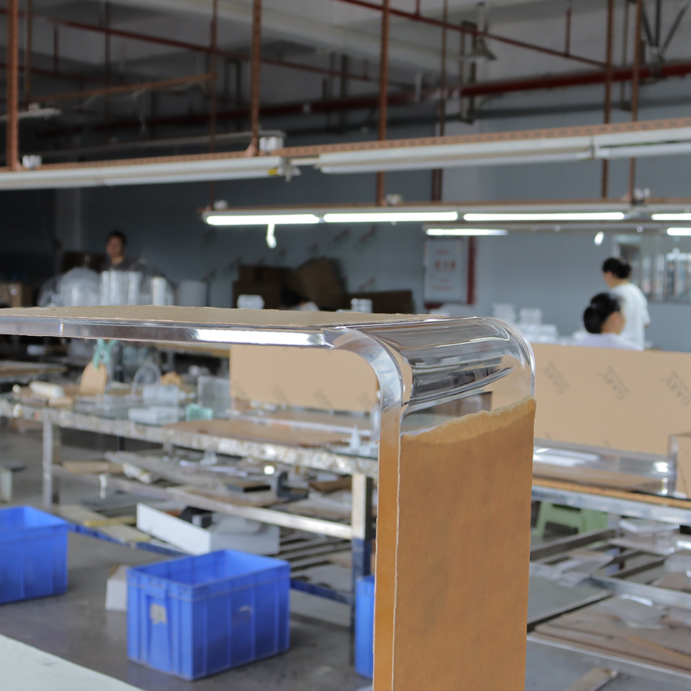 Acrylic products assembly line and production flow