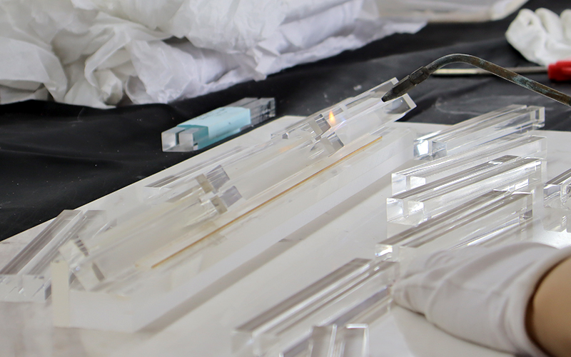 Final Assembly of Clear Acrylic Parts, Technical Craftsmanship