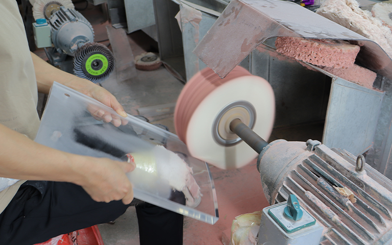 Mechanical Buffing for Mirror Finish Acrylic, High-gloss Surface