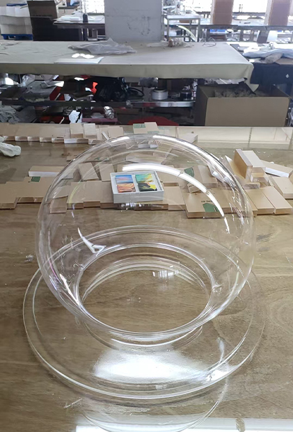 Custom Clear Acrylic Round Display Bowl for Retail and Product Presentation