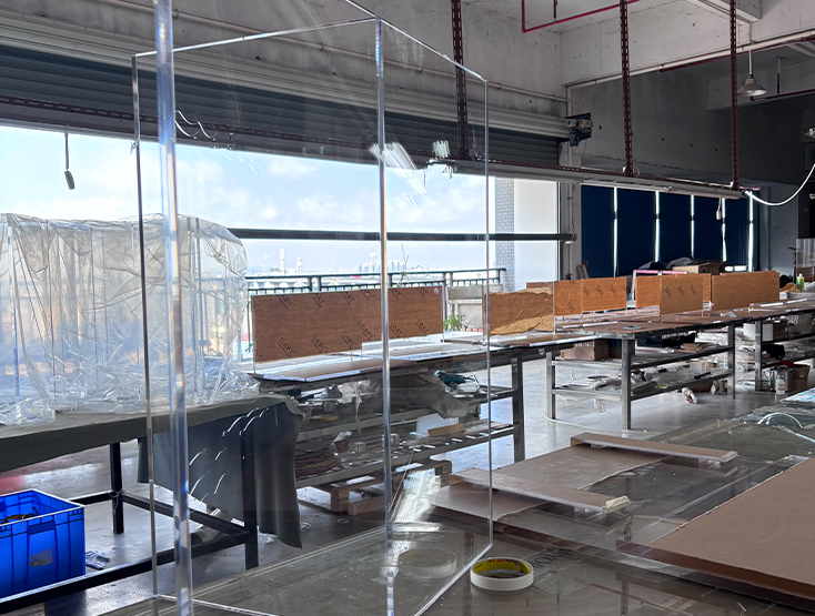 Large Clear Acrylic Panels for Wholesale Custom Furniture Production and Commercial Projects