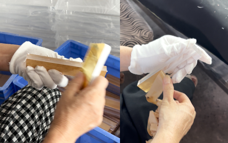 Manual Finishing and Quality Inspection of Clear Acrylic Components