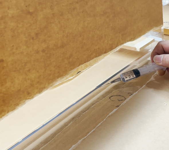 Acrylic panel edge bonding and assembly, precision adhesive work for wholesale OEM fabrication