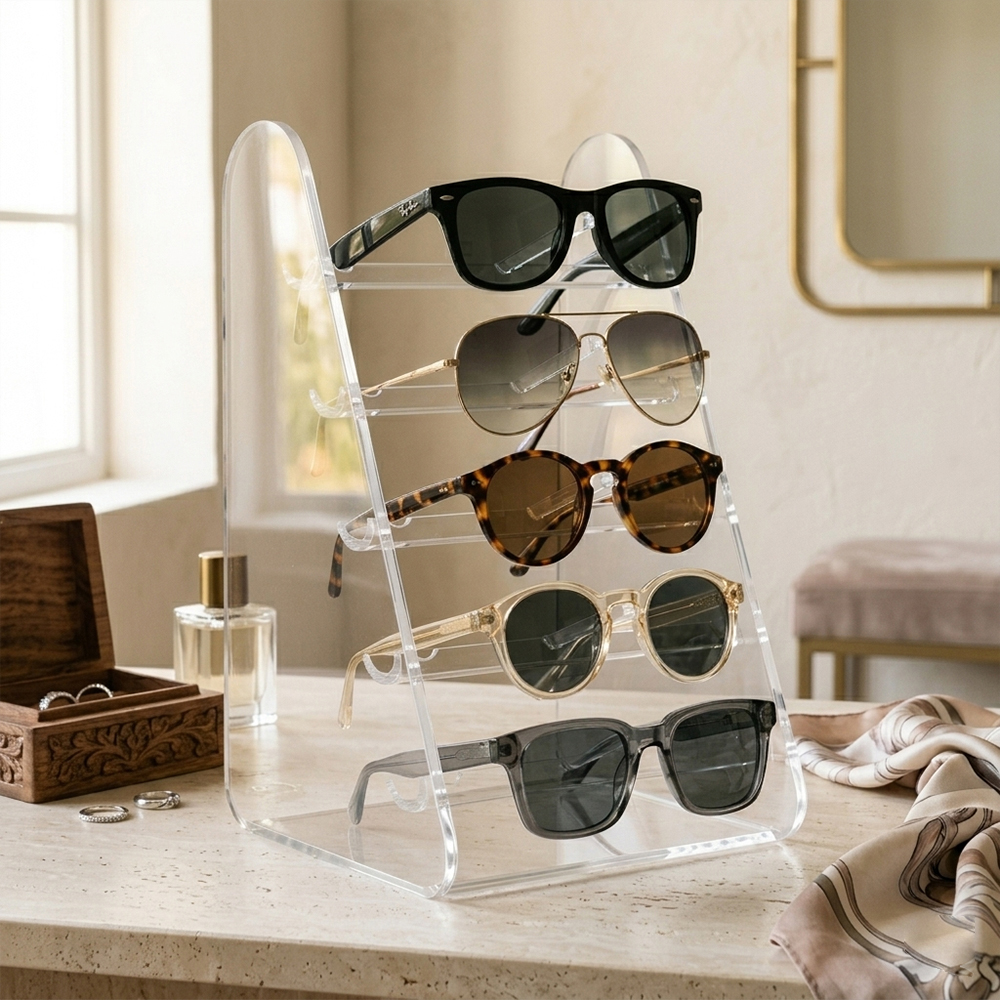Acrylic sunglasses display rack for retail wholesale