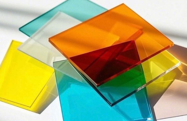 Colorful translucent acrylic sheets