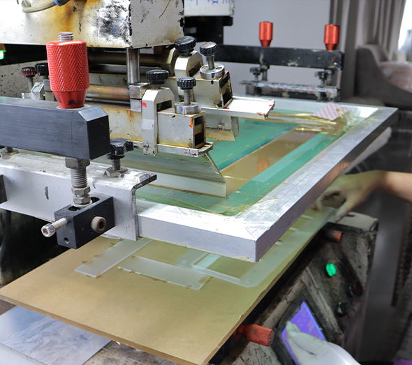 Custom acrylic sheet screen printing for branded signs and display products