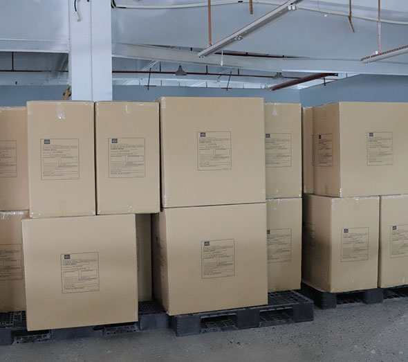 Packaged acrylic furniture ready for wholesale shipping