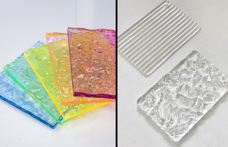 Textured acrylic sheets for custom wholesale projects