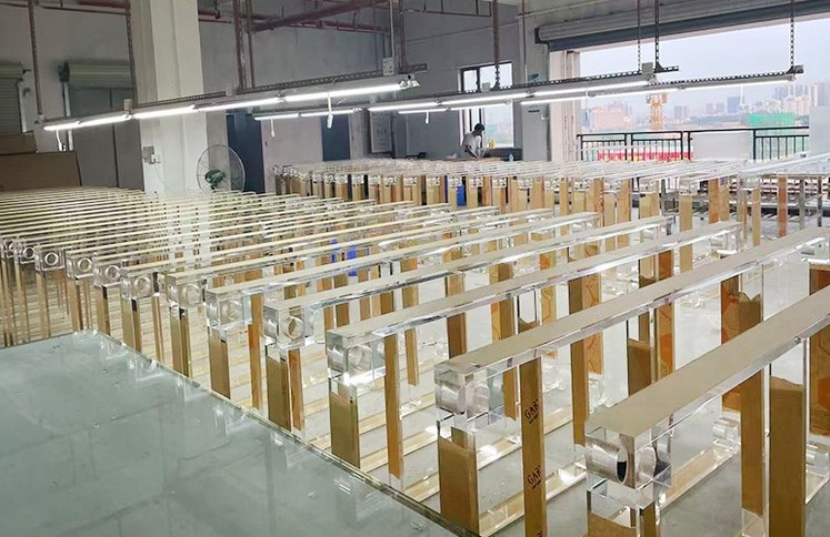 acrylic-display-rack-factory-production-line