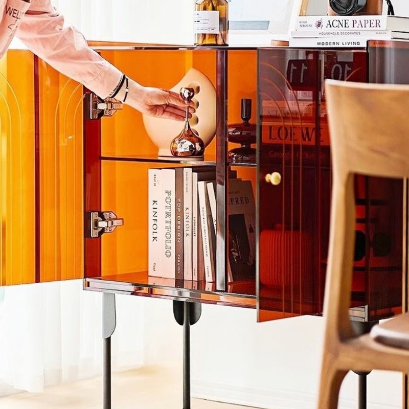 amber-acrylic-display-cabinet-with-books